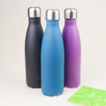 Cola Shaped 500ml 18 8 Stainless Steel Vacuum Flask,Double wall sport water bottle.